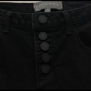 Button up skinny jeans